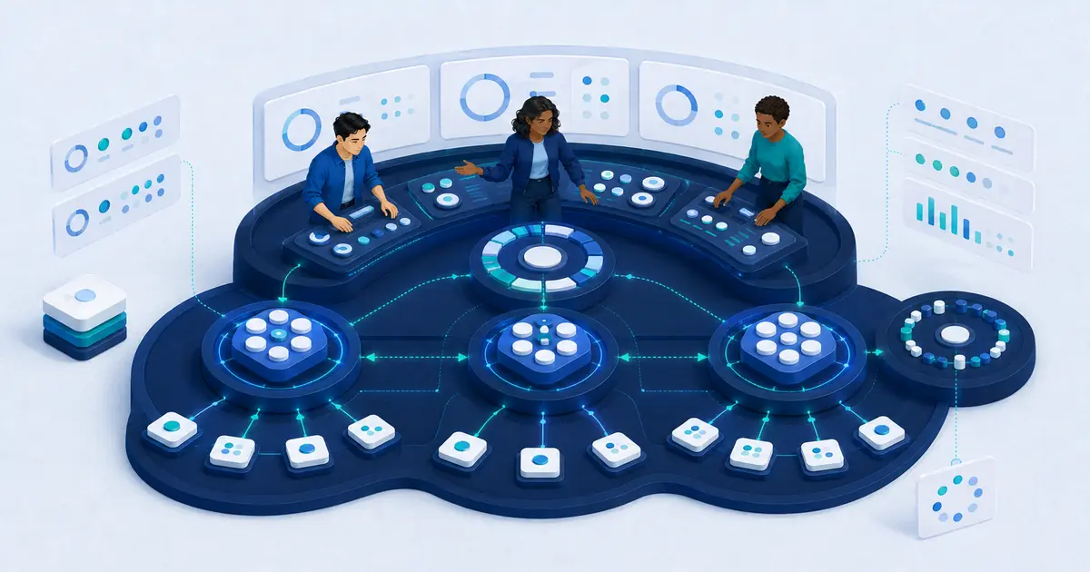 A leadership team coordinating synchronized growth engines, expansion, efficiency, and governance at Series B.