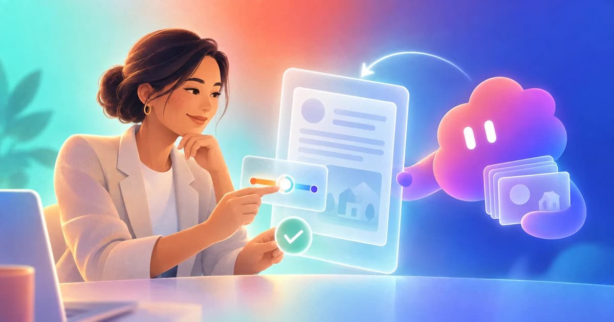 A real-estate sponsor reviews a context-aware follow-up draft returned by an AI communication teammate.