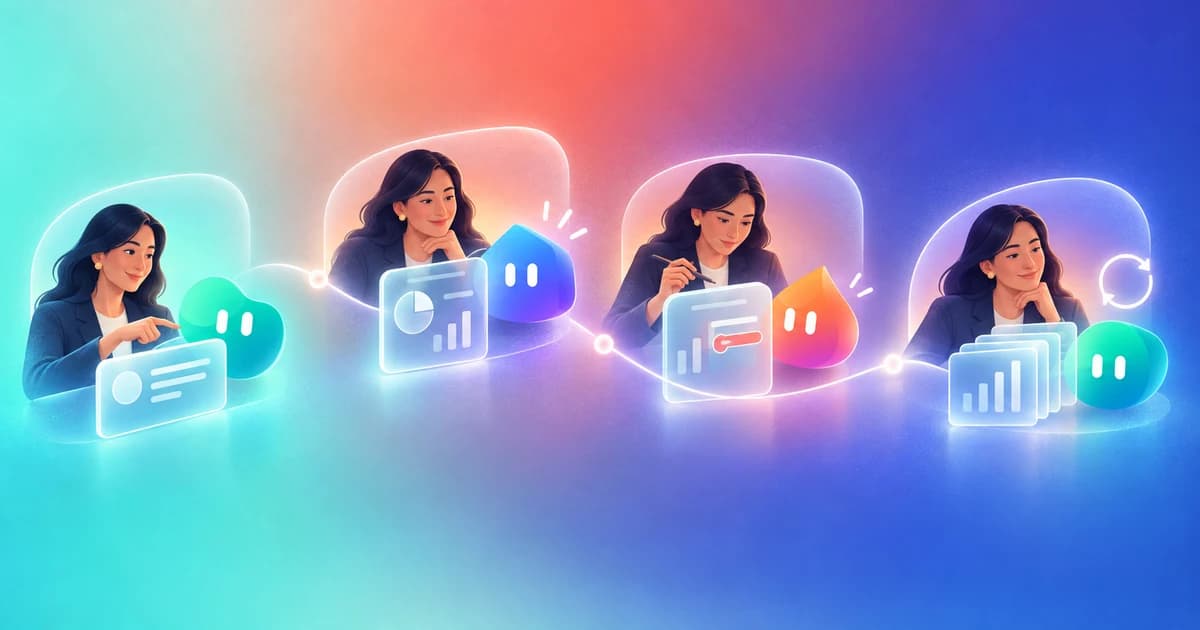 A person and AI teammate continue the same responsibility across assignment, correction, review, and a later run.