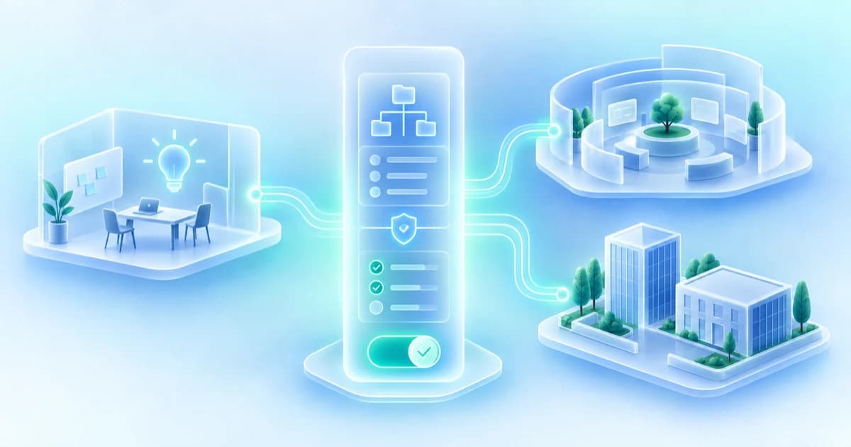 A common data-room launch kit branching into startup, emerging-fund, and real-estate room structures.
