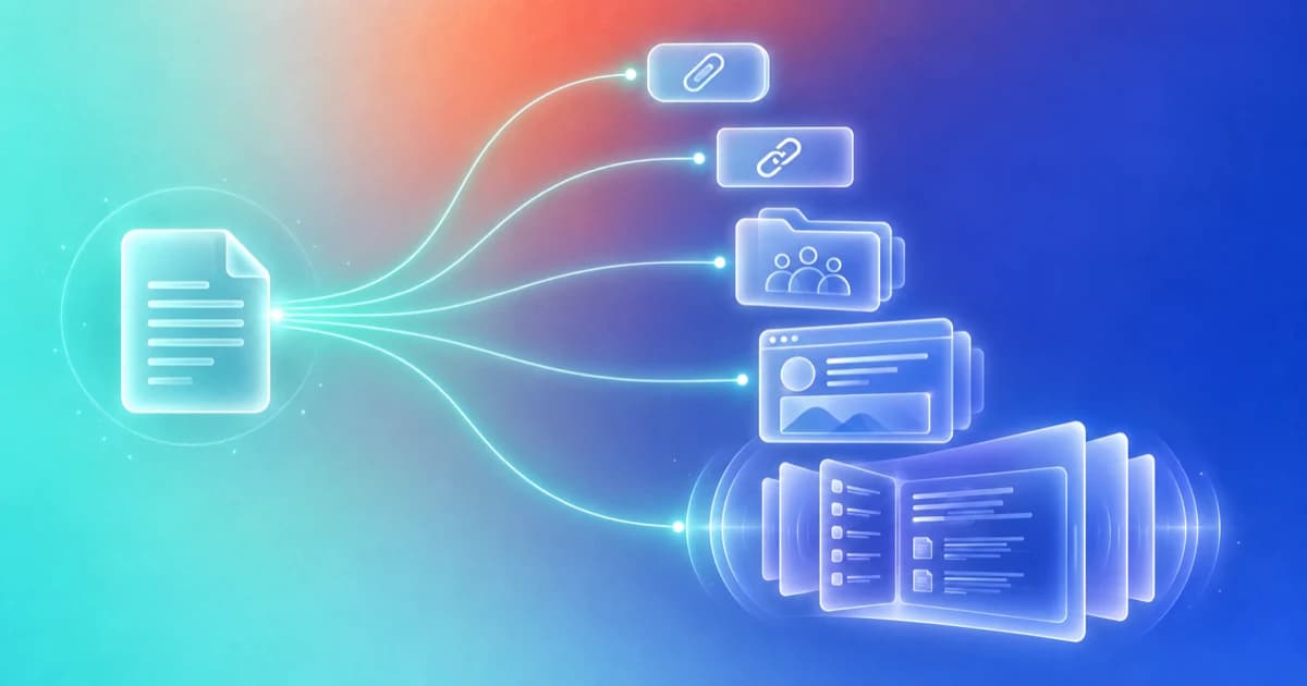 Five document-sharing paths progressing from an attachment to a governed virtual data room.