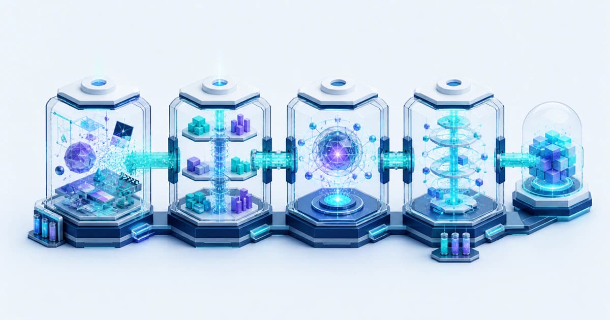 A game concept moves through creative production, platform tools, distribution, player feedback, and live operations.