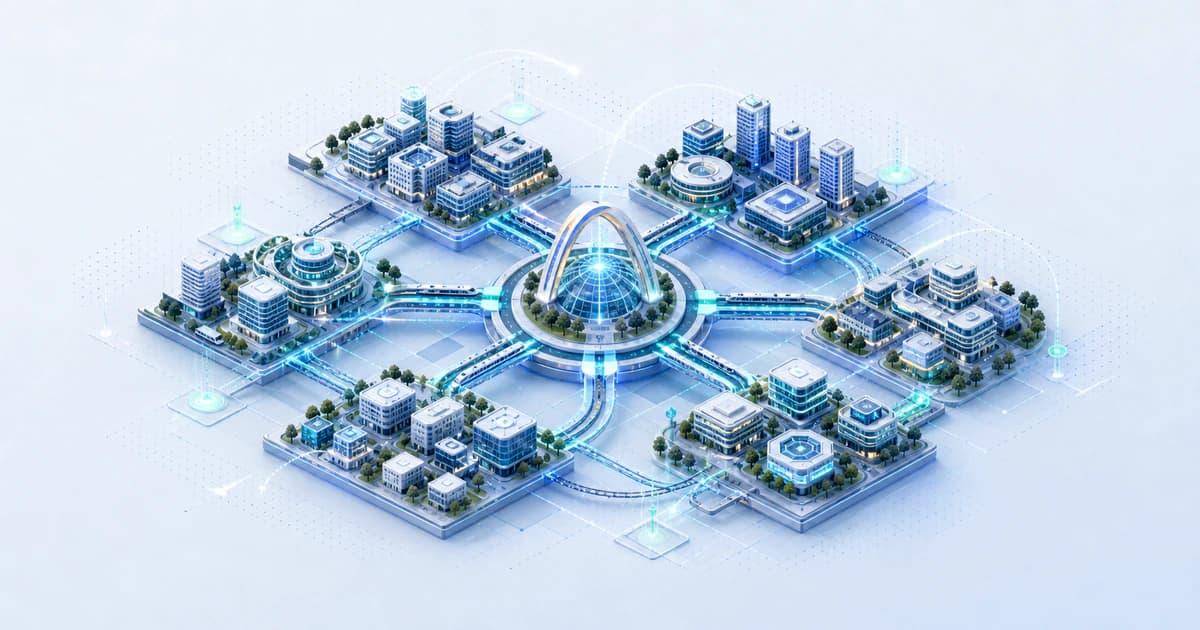 Isometric Kuala Lumpur capital gateway connecting fintech, commerce, enterprise, and national funding-program nodes to Southeast Asia.