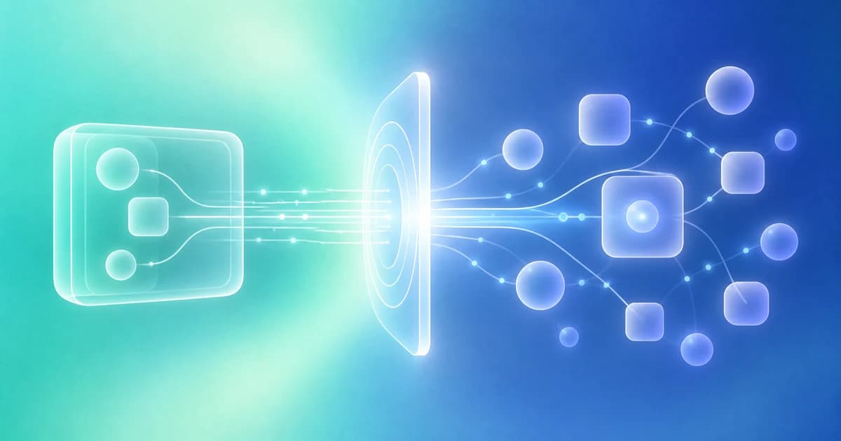 Local and connected-cloud context systems meet at a work boundary before forming a reviewed relationship action.