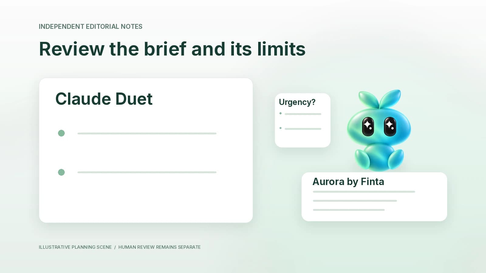 A dated source note beside a conceptual daily-brief example.