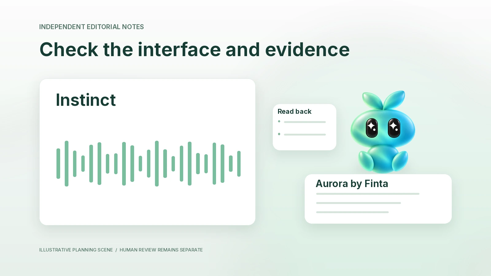 A text/interface/task evidence sheet without a fabricated phone screen.