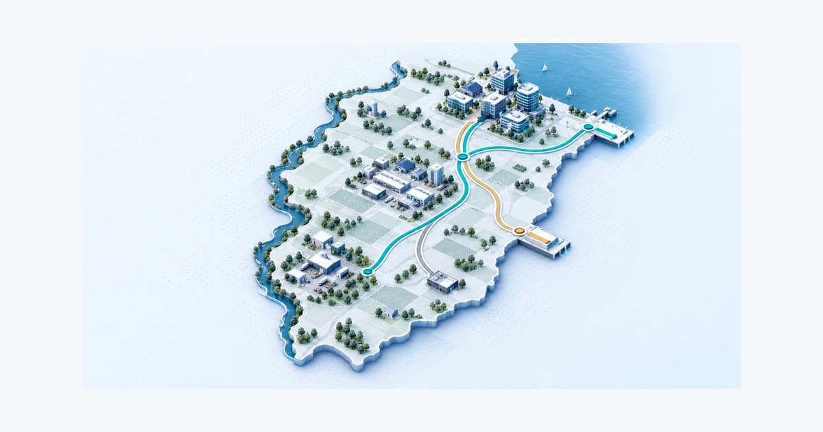 An Illinois-shaped atlas uses separate routes for credit-support conversations beside regional business clusters.
