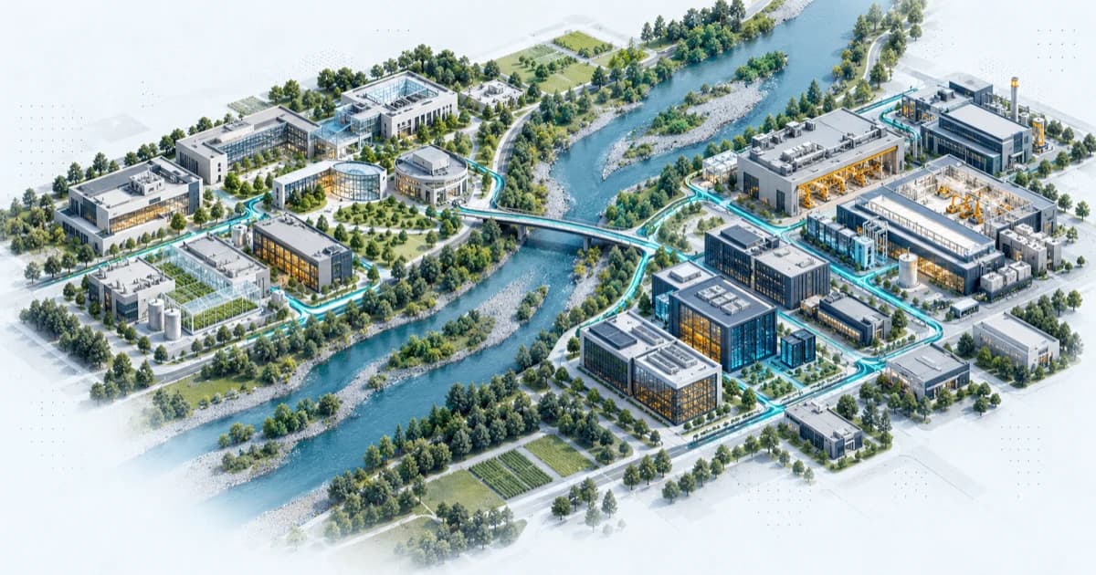 Illustrative Munich Venture Capital startup ecosystem, linked by teal capital pathways