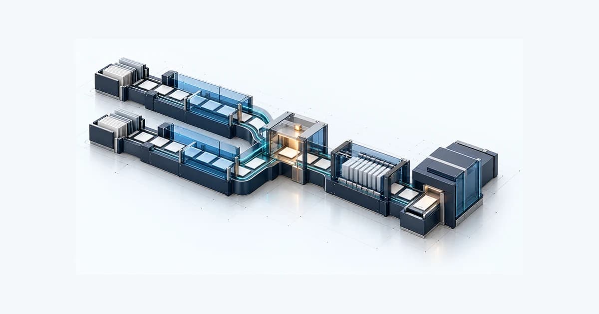 Illustrative Regtech capital and evidence system connected by teal pathways