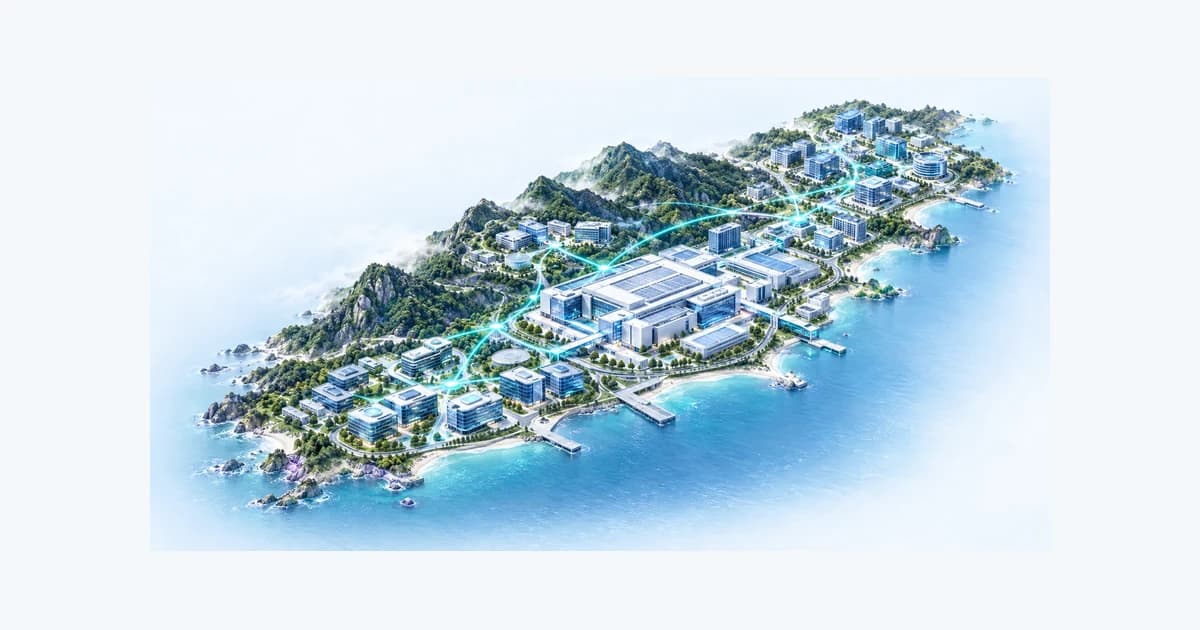 Illustrative Taiwan startup ecosystem connected by teal pathways