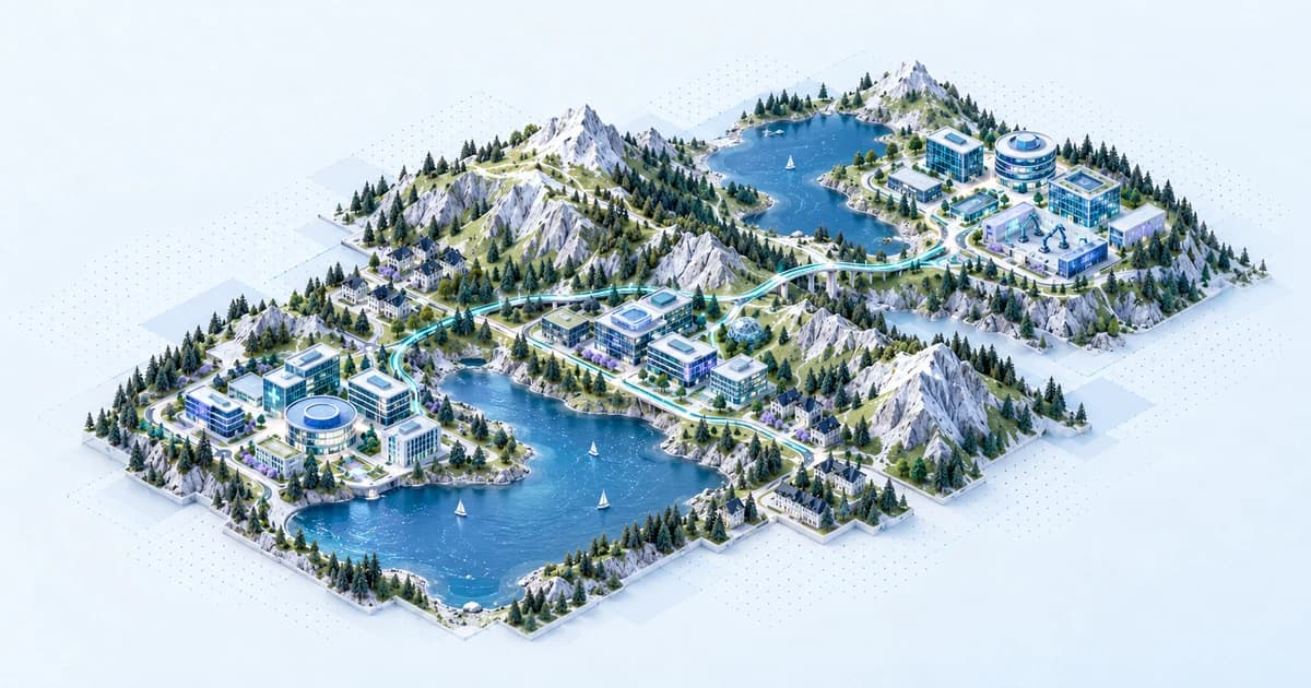 Swiss technology and health research clusters connected through a two-lake alpine valley