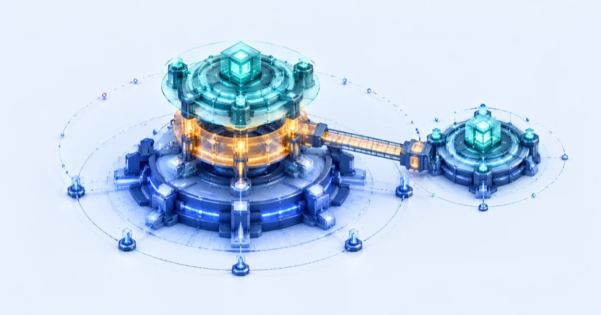 An operating platform shows distinct senior, mezzanine and equity layers supporting an expansion module.